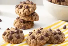 Cookies de Aveia com Gotas de Chocolate